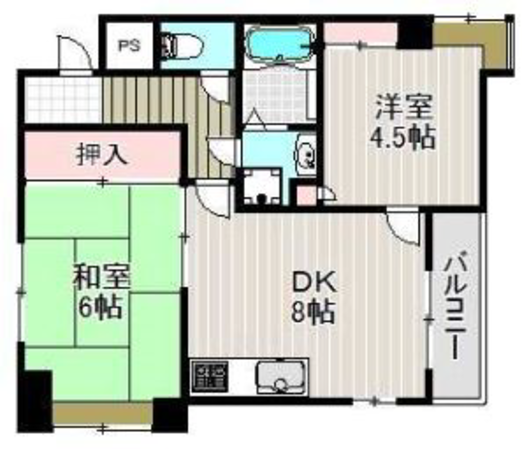 カルチェ・ダムールC棟の物件間取画像